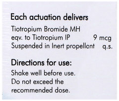 Tiotropin 9 Inhaler 120Mdi Tiotropin 9 Inhaler 120Mdi